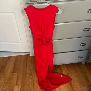 HALARA cut out maxi dress